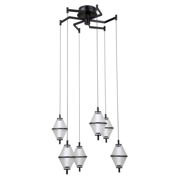 Lampa wisząca Italux PND-34395-6-BK Fuente