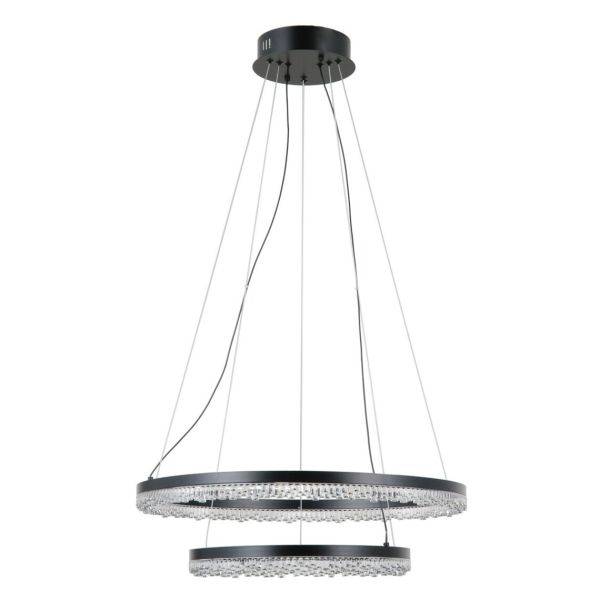 Żyrandol Italux PND-34526-2L-BK Barlo