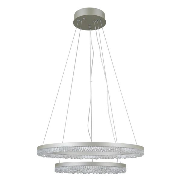 Żyrandol Italux PND-34526-2L-SILV Barlo