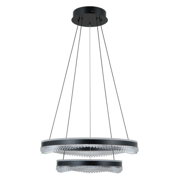 Żyrandol Italux PND-34535-2L-BK Morte