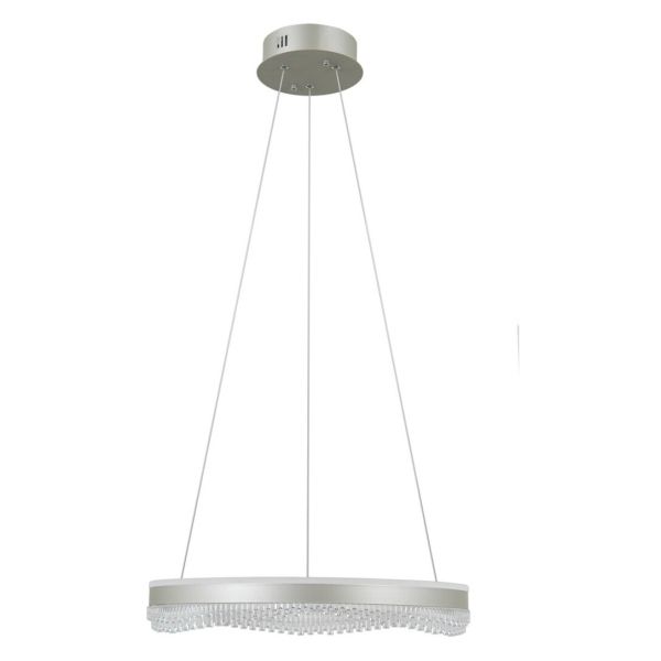 Lampa wisząca Italux PND-34535-M-SILV Morte