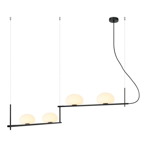 Підвісний світильник Italux PND-357784-BK+W Kernio