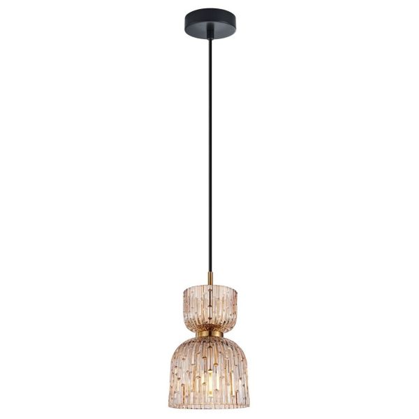 Lampa wisząca Italux PND-3619-1-BRO-AMB Balme