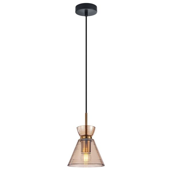 Lampa wisząca Italux PND-3621-1-BRO-AMB Balme
