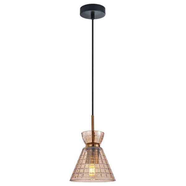 Lampa wisząca Italux PND-3624-1-BRO-AMB Balme