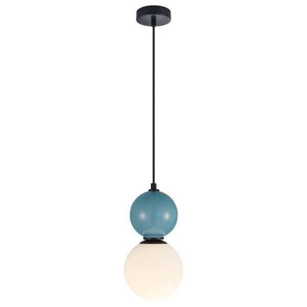 Підвісний світильник Italux PND-36603-1S-BK-BLU Mastal