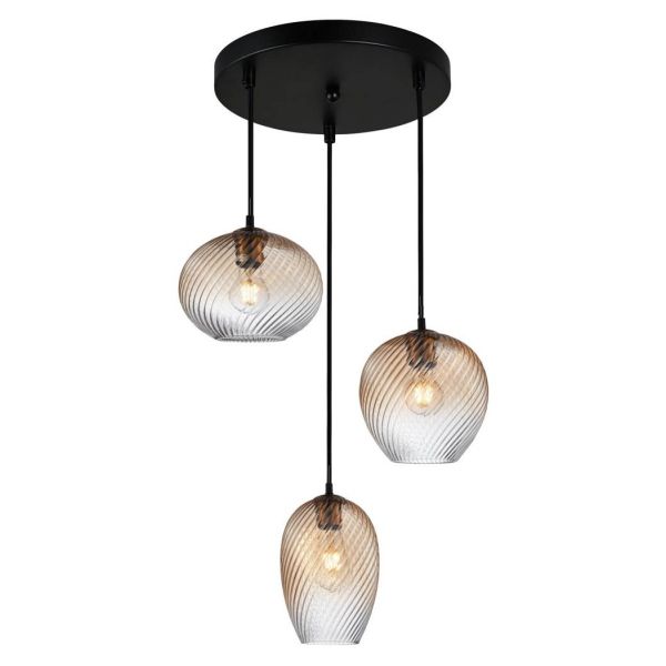Lampa wisząca Italux PND-3672-3A-BRO-AMB Alias