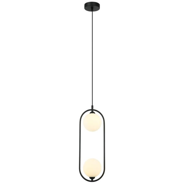 Lampa wisząca Italux PND-3965-2-BK Lupus