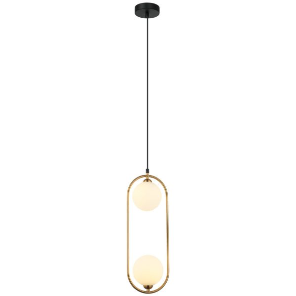 Lampa wisząca Italux PND-3965-2-BRO Lupus