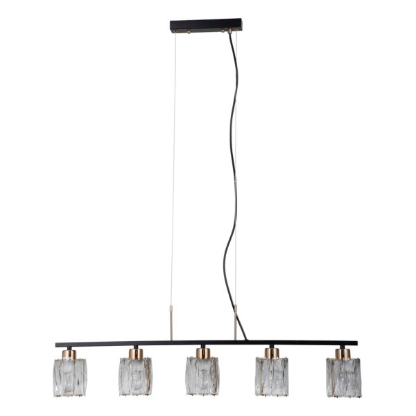 Lampa wisząca Italux PND-40814-5-BK-HBR Simona