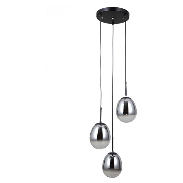 Lampa wisząca Italux PND-40825-3-BK Meolo