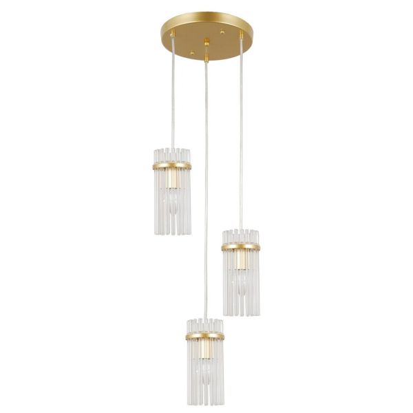 Lampa wisząca Italux PND-40930-3A-GD Merto