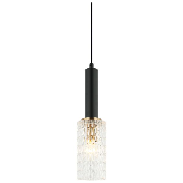 Lampa wisząca Italux PND-43363-1 BK+BR Perola