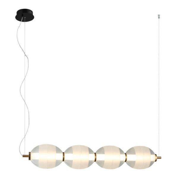 Lampa wisząca Italux PND-45372-4-WH-CL Rinot