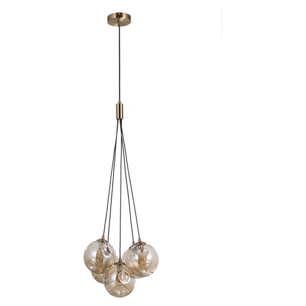 Lampa wisząca Italux PND-54456-5-HB-AMB Perlos