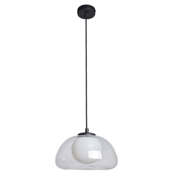 Lampa wisząca Italux PND-54637-1-BK-CL Ainale
