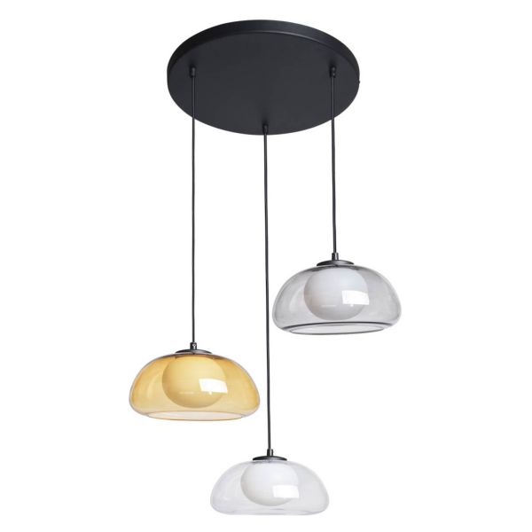 Lampa wisząca Italux PND-54637-3-BK-SG Ainale