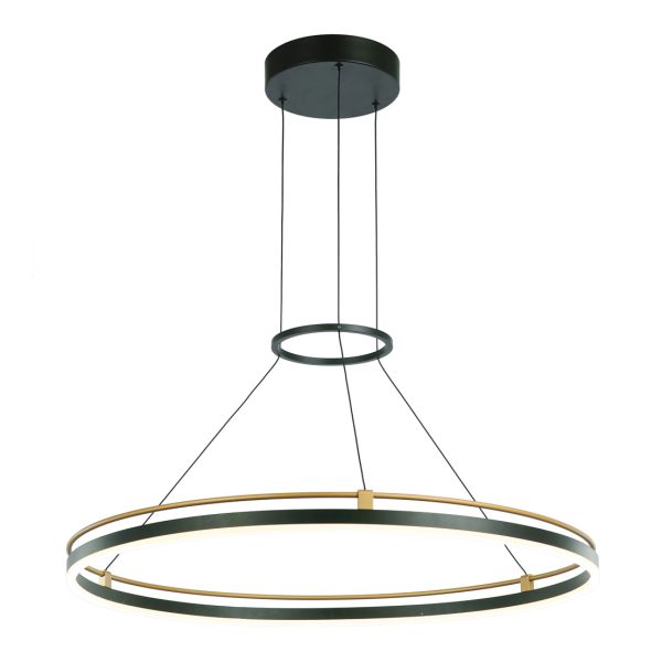 Lampa wisząca Italux PND-54638R-28W-3K-BK-GD Merlot