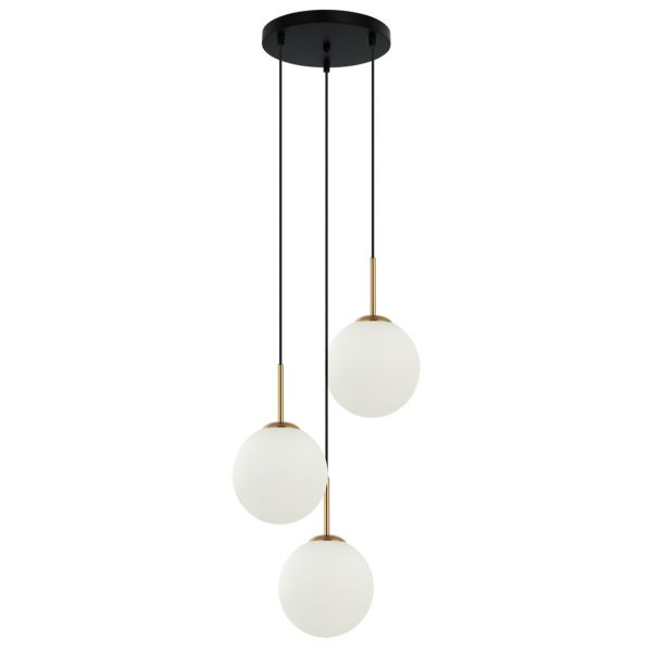 Lampa wisząca Italux PND-5578-3S-BRO-BK Deore