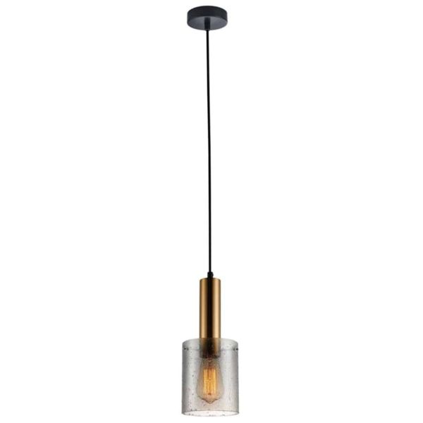 Lampa wisząca Italux PND-5581-1-BRO+RNSG Sardo Rain