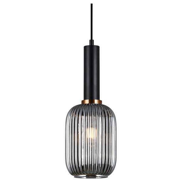 Lampa wisząca Italux PND-5588-1M-BK+SG Antiola