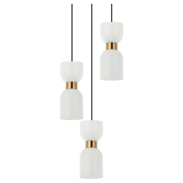 Lampa wisząca Italux PND-57602-3-BK+BRO Monza