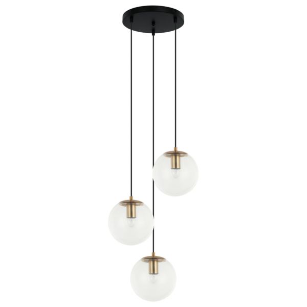 Lampa wisząca Italux PND-58867-3S-BK-BRO Sarpo