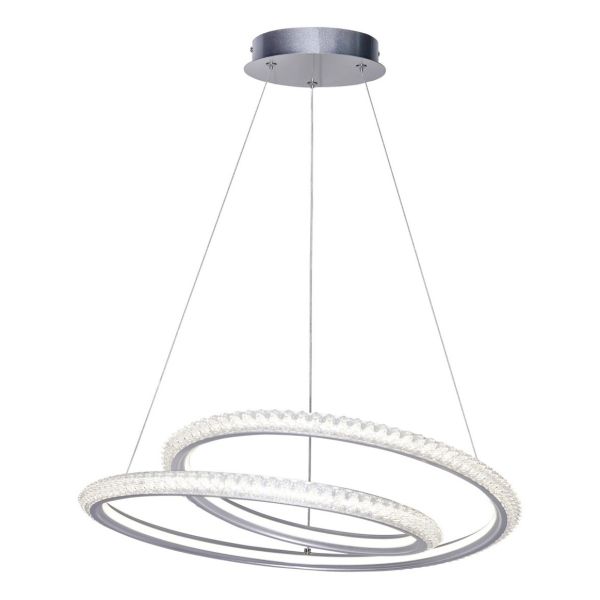 Żyrandol Italux PND-64873-SILV Kortia