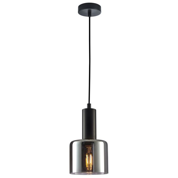 Lampa wisząca Italux PND-65342-1-BK+SG Santia