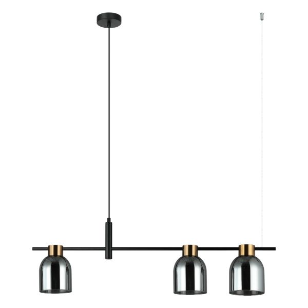 Lampa wisząca Italux PND-66892-3-BK-SG Servio