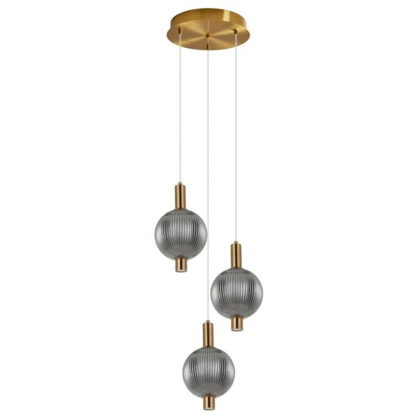 Lampa wisząca Italux PND-83631-3-BRO-SG Lenti