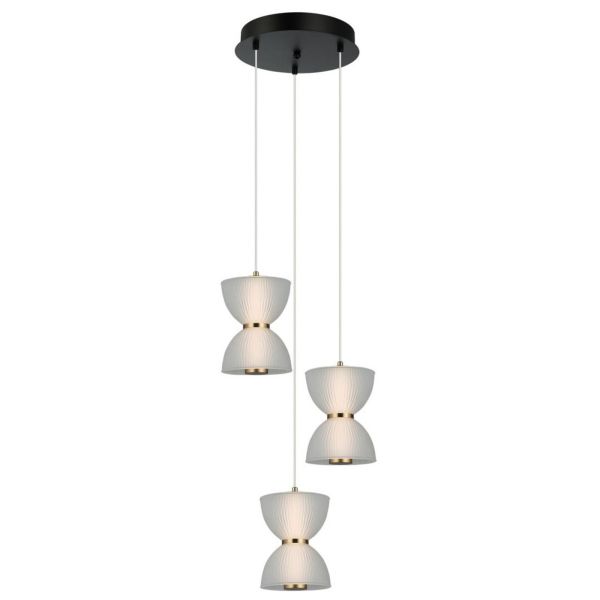 Lampa wisząca Italux PND-83949-3-BK Tica