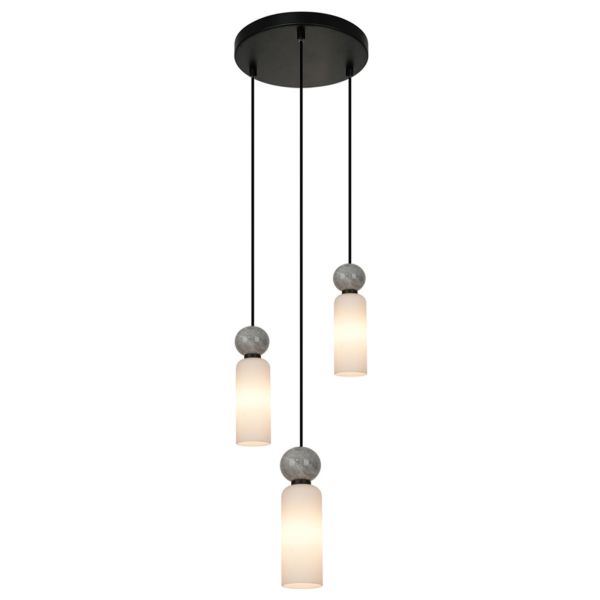 Lampa wisząca Italux PND-95331-3-BK Santos