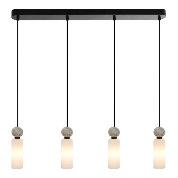 Lampa wisząca Italux PND-95331-4-BK Santos