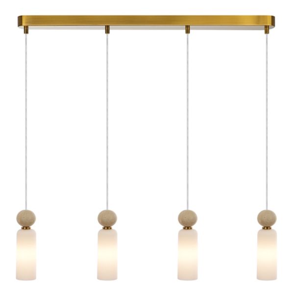 Lampa wisząca Italux PND-95331-4-BRSS Santos