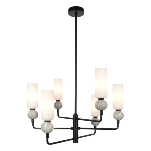 Люстра Italux PND-95331-6-BK Santos