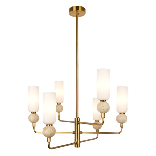 Żyrandol Italux PND-95331-6-BRSS Santos