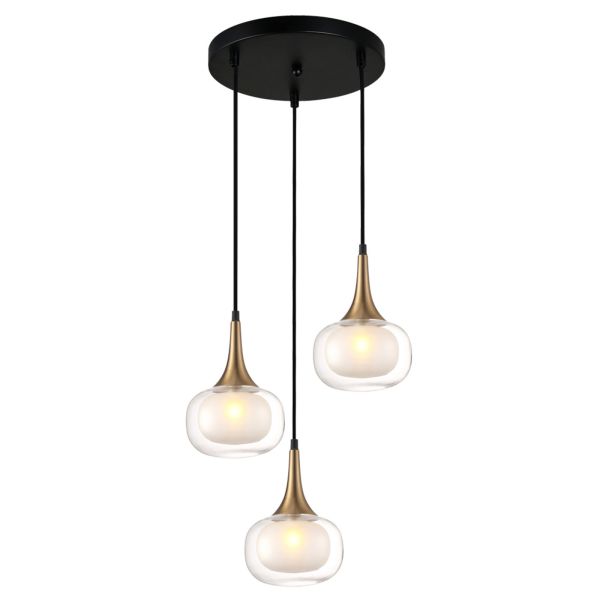 Lampa wisząca Italux PND-99709-3A-BRO-CL Konila