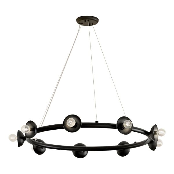 Люстра Kichler KL-PALTA9-BK Palta 9 Light Satin Black