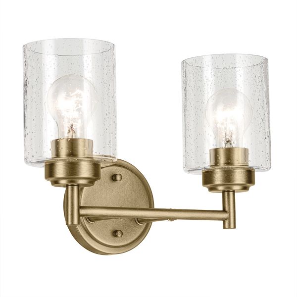 Бра Kichler KL-WINSLOW-2W-NBR Winslow 2 lt Natural Brass