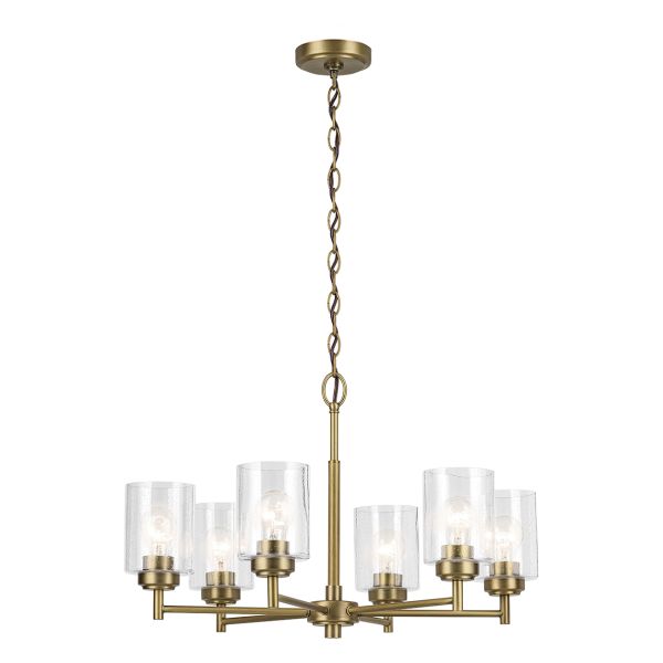 Żyrandol Kichler KL-WINSLOW6-NBR Winslow 6 lt Natural Brass