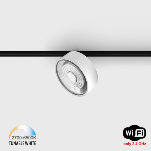 Lampa szynowa magnetyczna LTX 06.9533.13.TW.BK + SOL RING WHITE In_Line Sol TW