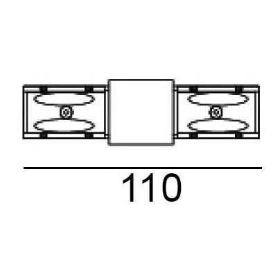 Łącznik prosty LTX 06.SE180HR.BK In_Line S Corner 180