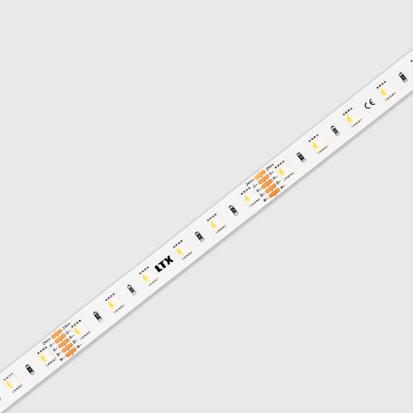 Taśma LED  kompatybilna ze ściemniaczem LTX 11.24.60.19.20.050.RGBW moc 19.2W z serii Flexible led RGB + White 3000K striptemperatura barwowa — RGB