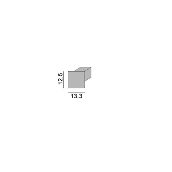 Заглушка LTX 12.1212.IN.EC End cap for PROFILE IN. L 12.5mm, w13.3mm, h6.7mm, 2pcs набір з 2 шт.