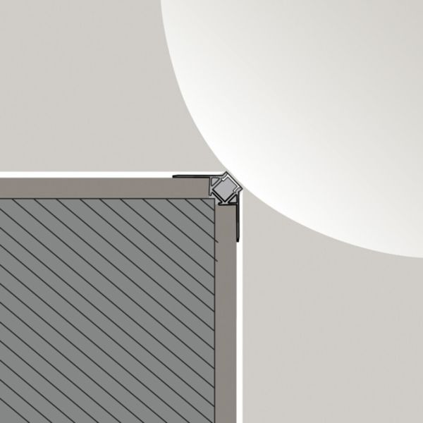 Профіль 2.5 метри LTX 12.1212.OUT.25 PROFILE OUT. L2500mm, h22.3mm, w50mm. Anodization silver color, opal cover, end cap 2pcs, IP20