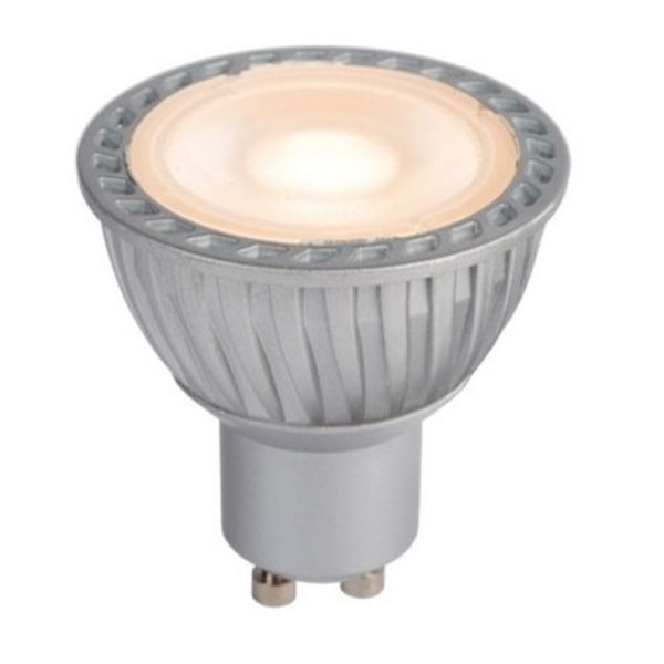 Лампа світлодіодна  сумісна з димером Lucide 49010/05/36 потужністю 5W з серії Led bulb. Типорозмір — MR16 з цоколем GU10, температура кольору — 2700K