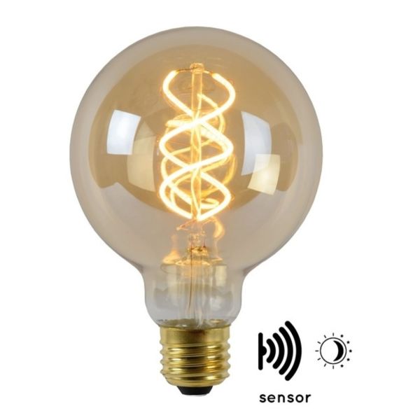 Żarówka ledowa Lucide 49032/04/62 moc 4W z serii Led bulb. Rozmiar — G95 z gwintem E27, temperatura barwowa — 2200K