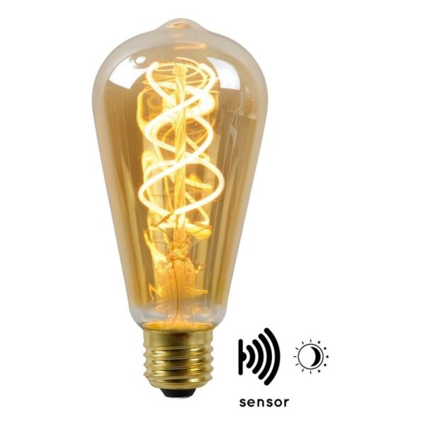 Żarówka ledowa Lucide 49034/04/62 moc 4W z serii Led bulb. Rozmiar — ST64 z gwintem E27, temperatura barwowa — 2200K