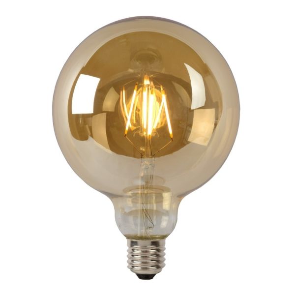 Żarówka ledowa  kompatybilna ze ściemniaczem Lucide 49070/08/62 moc 8W z serii Led bulb. Rozmiar — G125 z gwintem E27, temperatura barwowa — 2700K